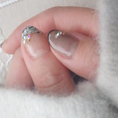 ツイードネイルが可愛かった♡